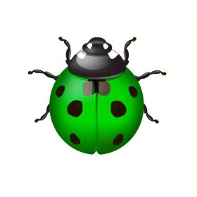 1pc/6pcs, Metal Ladybugs Wall Decor, Metal Ladybugs Hanging Decor, Home Decor, Garden Decor, Wall Decor, Bedroom Decor, Wedding Decor, Party Deco (Color: Green)